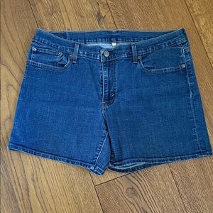 Levi's Dark Blue Denim Jean Shorts
